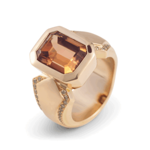 damenring, ring, imperial topas, topaz, topas, schmuckring, juwelen, edelsteine, diamanten, rotgold, goldring, schmuckdesign, schmuck, juwelier, goldschmiede, unikat, goldsmith, sahak, jewellery