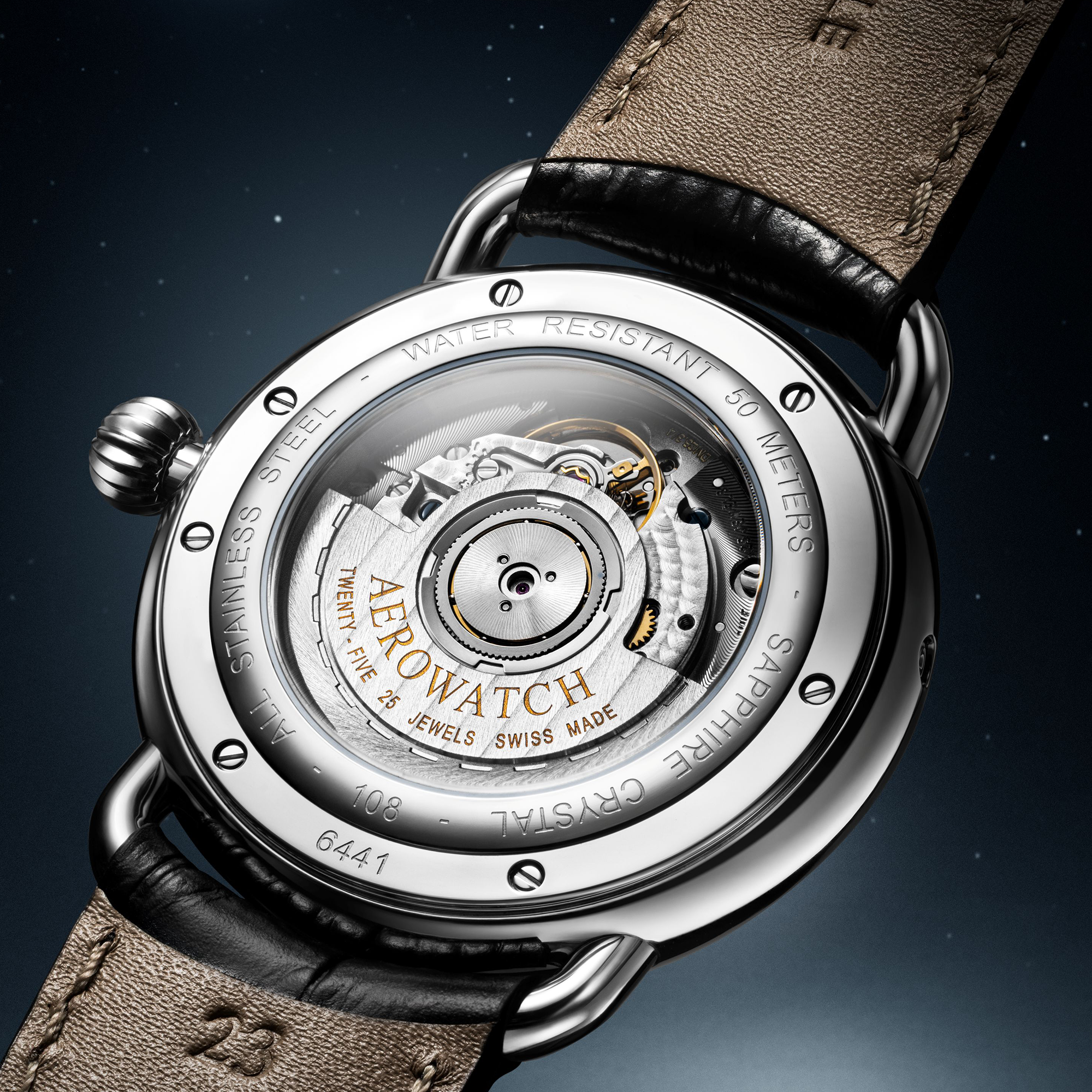 herrenuhr, aerowatch, mondphase, moonphase, armbanduhr, automatik, uhr, vollkalender, aerowatch, swissmade, wrist watch, uhren, chronometrie, juwelier, sahak, jewellery, uhrmacher, zurich